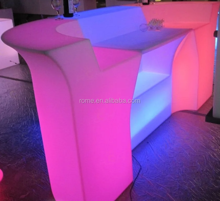 
Led bar counter outdoor furniture/ lighted bar counter with 16 colors change 