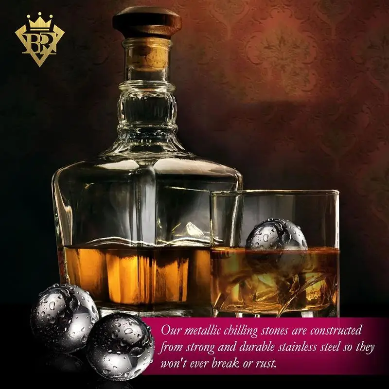 Whisky Stones Scotch Glacier Ice Stainless Steel Drink Cubes