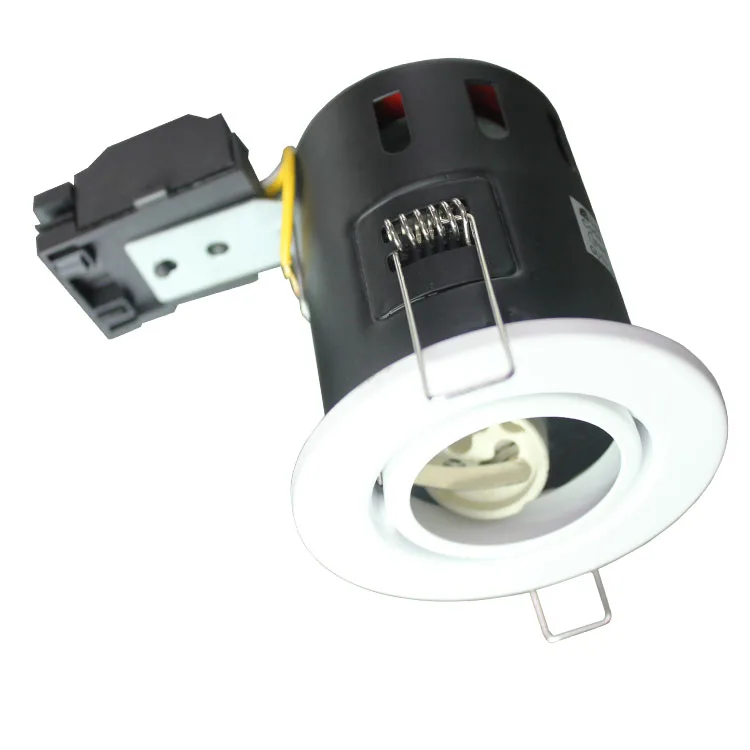 GU10 Fix / Tilt steel Fire Rated LED Recessed Downlight Ceiling Twist Lock Spot Lights