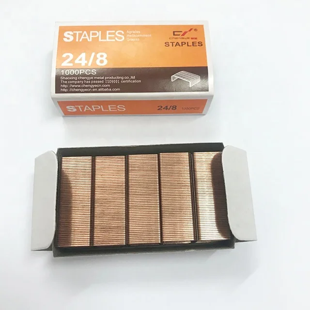 
Quality 24/8 copper staples No.369 cheap staple 