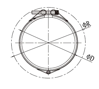 Открытая гибкая труба ремонтная муфта захват-R SS шарнирный зажим для ремонта