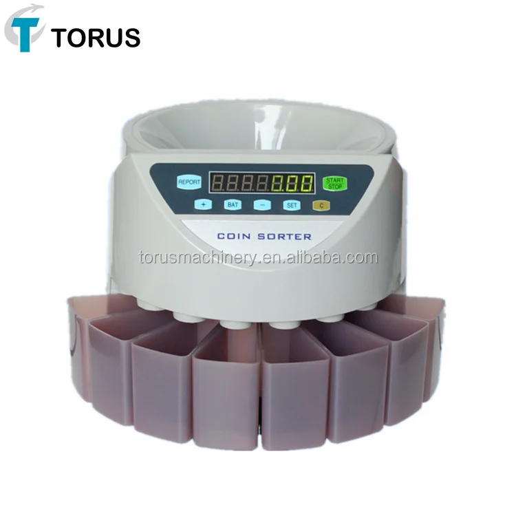 New low cost plastic coin counter With 8