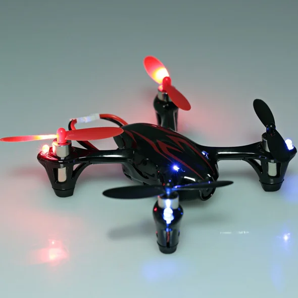 Headless Drone Hubsan X4 H107C 2.4G 4CH RC Quadcopter With 0.3 MP Camera RTF Black & Red Mini Drone RC Helicopter