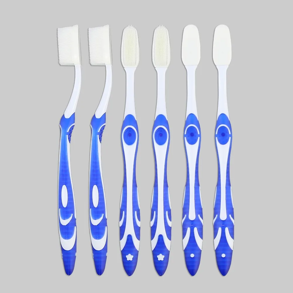 adult toothbrush with removable soft nano bristle head or replaceable tooth brush head from yangzhou China