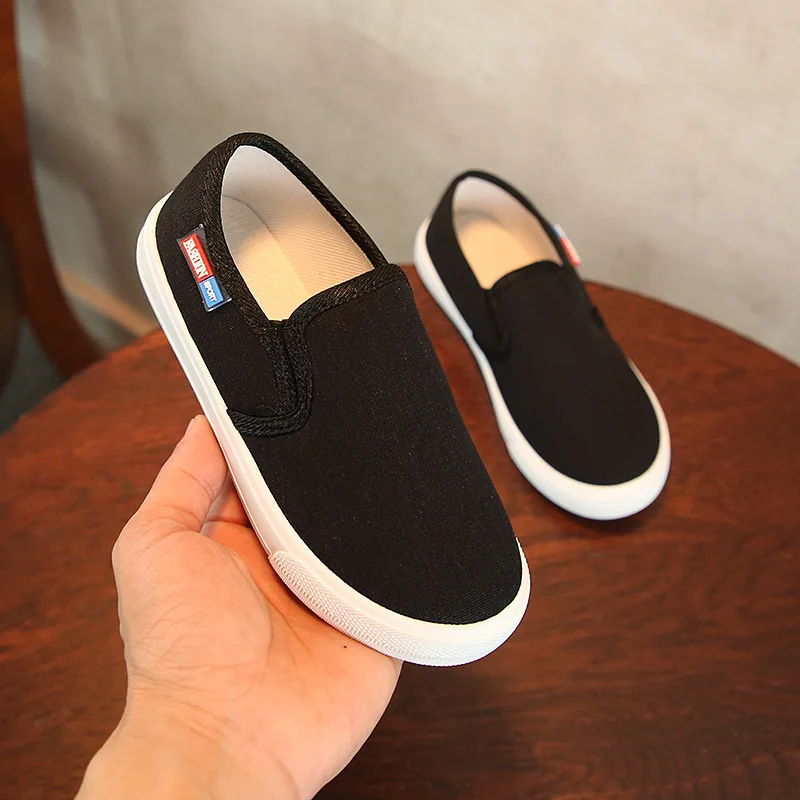 
High quality beautiful cartoon printing fancy canvas kids girls shoes 