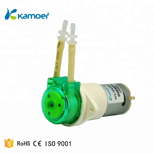 Kamoer KFS Brushed 12V DC 1ml mini flow rate Medical Dispensing Peristaltic Pump