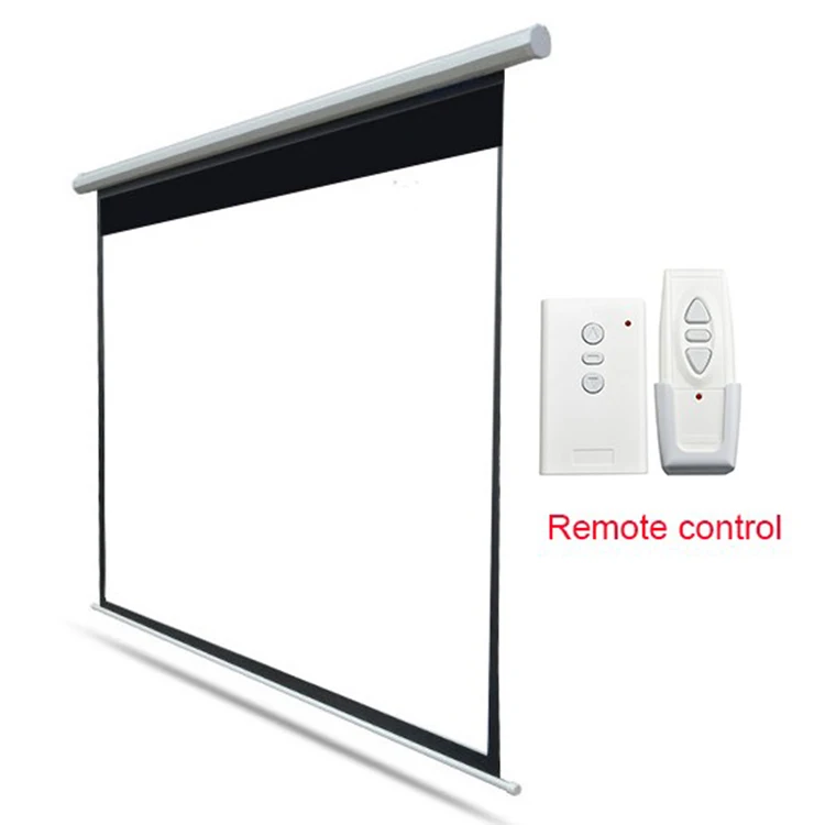100 inch - 400 inch 4k projector screen motorized / electric projection screen with rf remote control