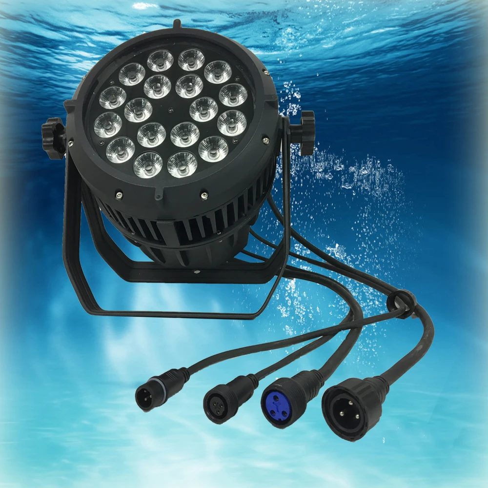 Par Led 18x18 RGBWA+UV 6in1 18pcs*10w rgbw 4in1 Led Par 64 can Stage Light