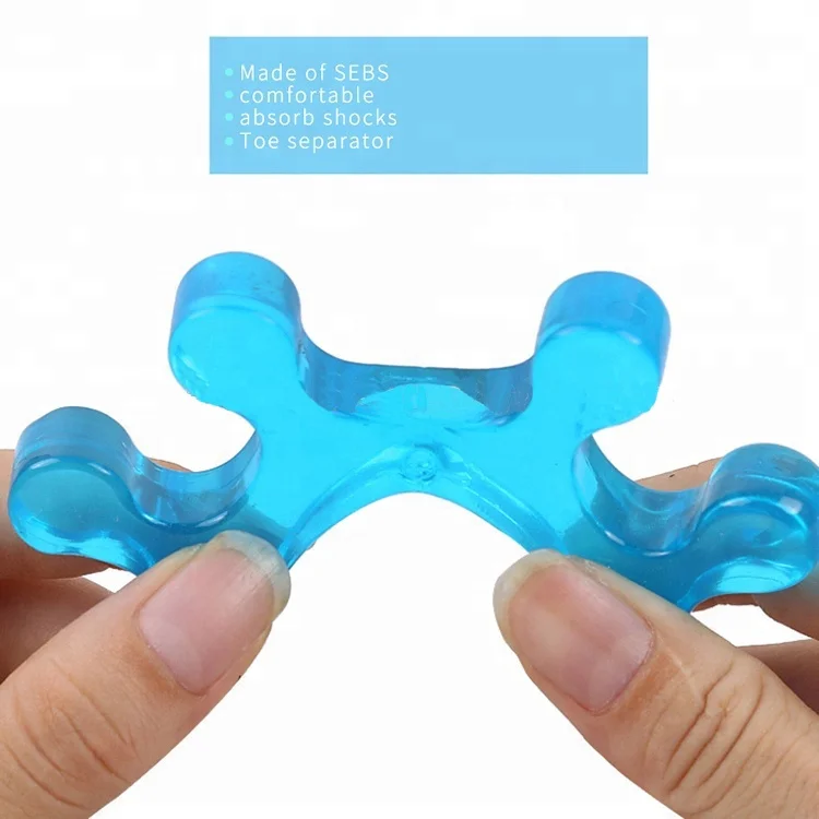 Finger Spacer Silicone Soft Toe Separator for Feet Crooked Toes Washable Dividers