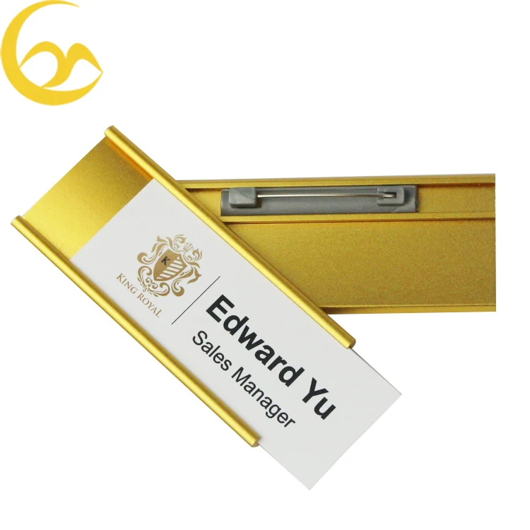 Wholesale Magnet Pin Badge Custom Metal Name Badges