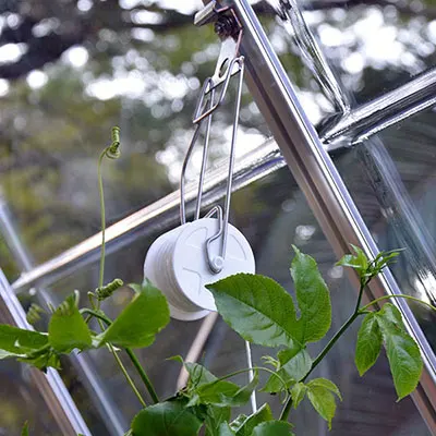 Tomato Roller Hook with Twine 18m Growing Tomato Clip Greenhouse Accessory Greenhouse Hanging Plant