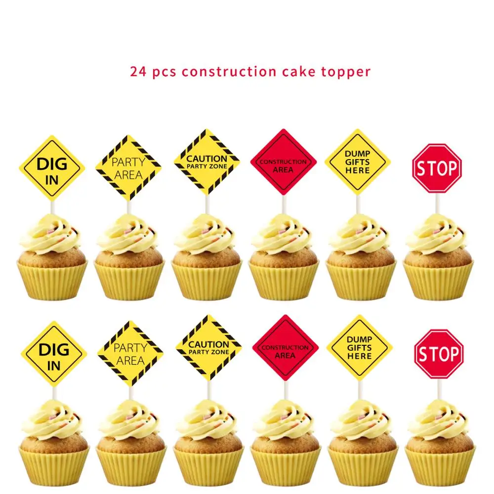 Easternhope Construction Birthday Party Supplies Dump Truck Party Decorations Kits Set for Kids Birthday Party