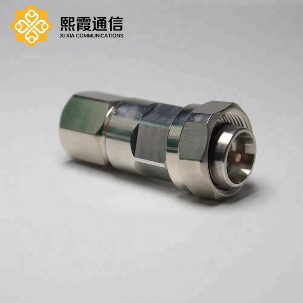 
4.3-10 Mini DIN Male connector copper Connector 1/2' Super Flexible feeder cable 