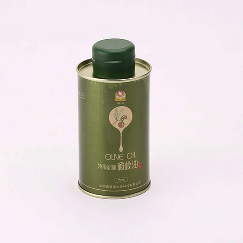 Wholesale Olive Oil Round Tin Bottle Container 250ml 500m 1L 3L