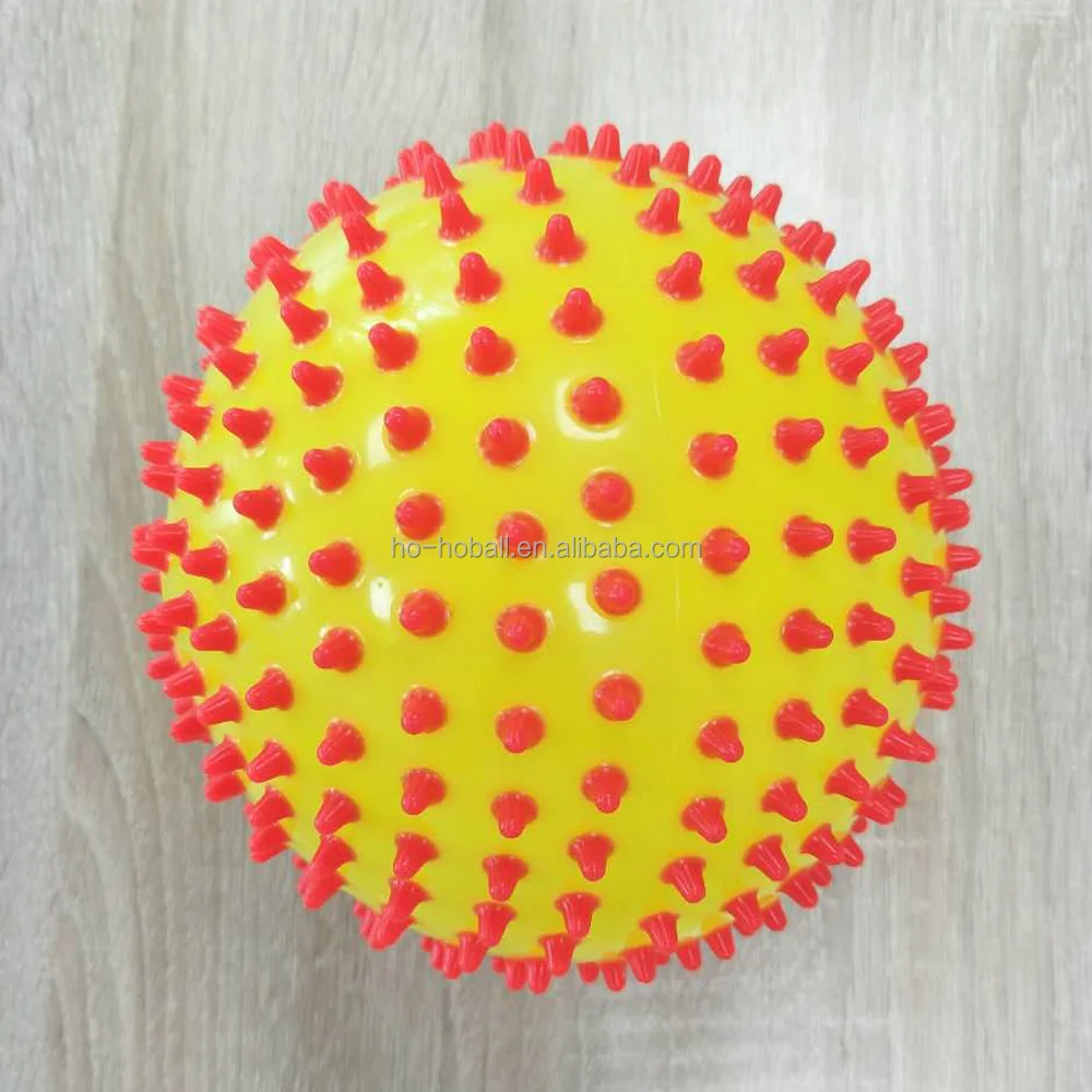 
BSCI certificated factory supply funny inflatable 2-color knobby ball 
