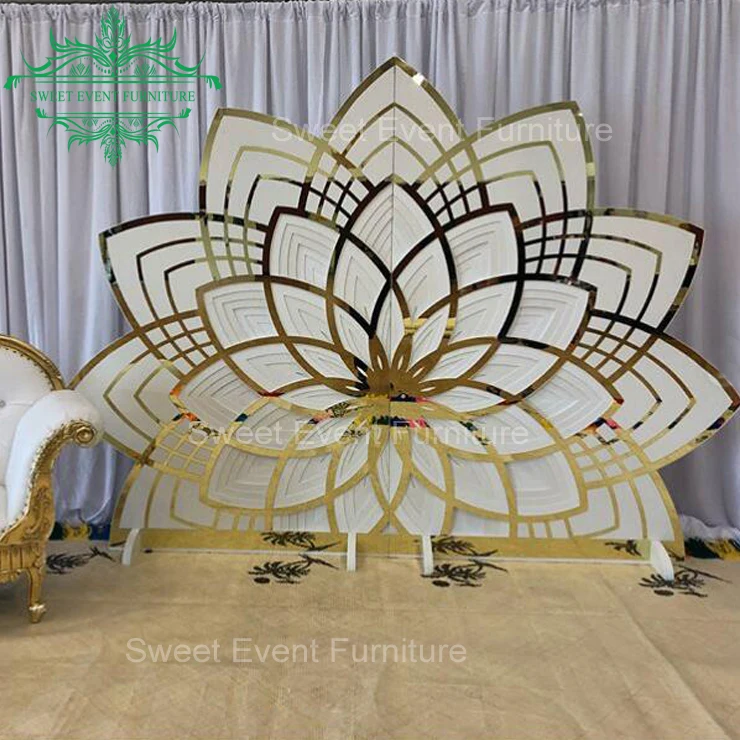 decorative wedding ceremony used acrylic event backdrop display stand