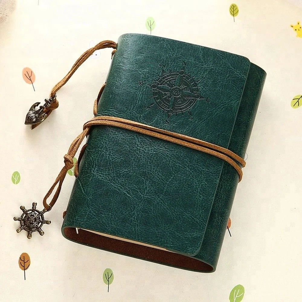 Fashion Gifts Refillable Loose Leaf Metal Binder PU Journal Notebook A5 Leather Diary Cover
