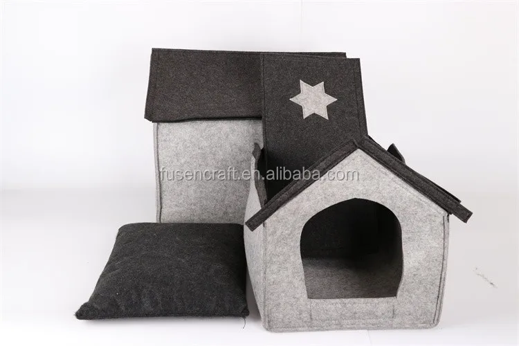 Handmade felt product animal cages luxury pet carrier pet house dog and cat bed pet houses