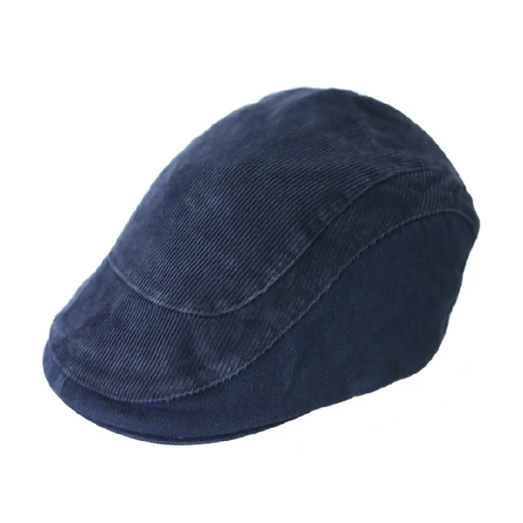 High quality cotton navy blue berets