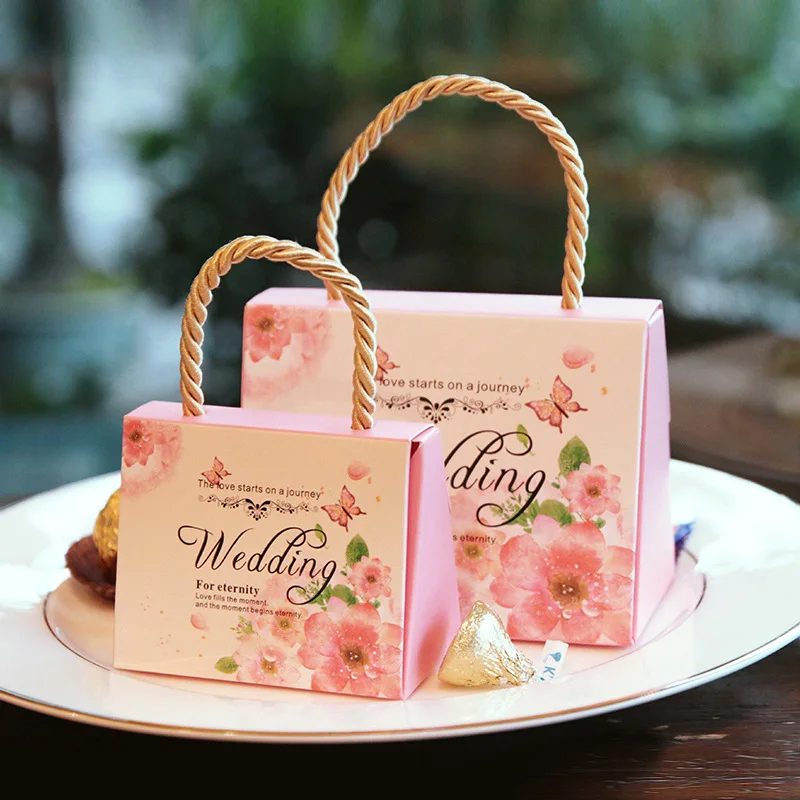 popular  wedding candy paper box with  small size and beautiful painting