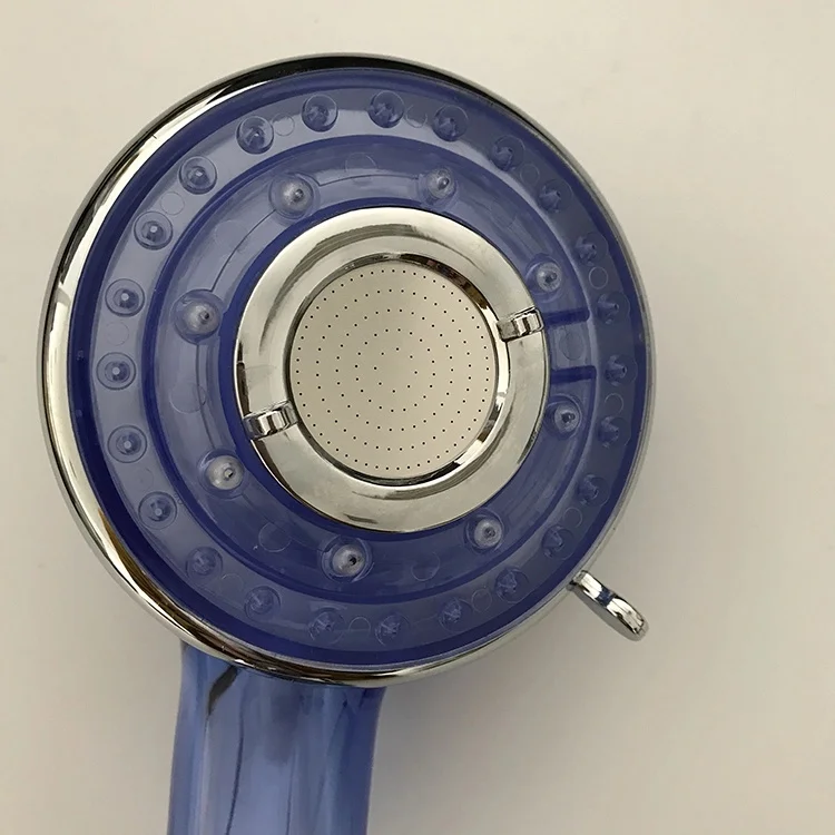 Filter water 4 jet increase pressure ionic  handheld shower head with rotating tube