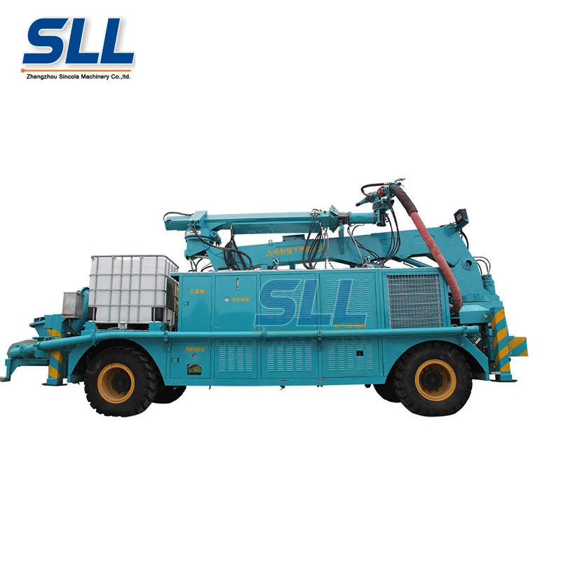 supply robot arm shotcrete machine trolley concrete spraying