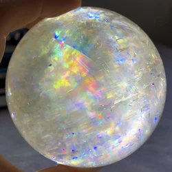 Wholesale rainbow natural quartz calcite crystal balls sphere for home decor