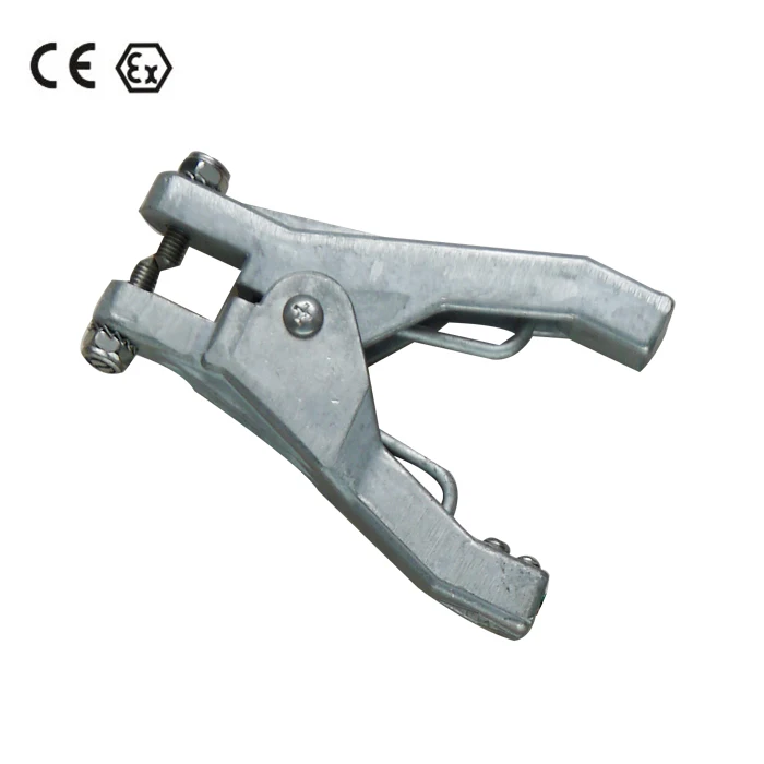Static dissipate assurance aluminium earth cable clamp