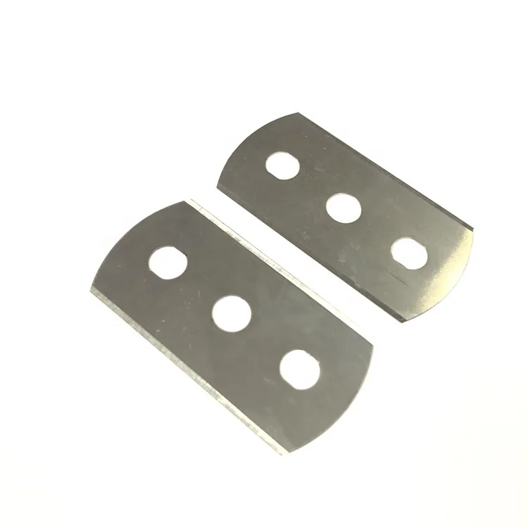 Лезвия для напольного покрытия с двойным краем и тремя отверстиями 42,5*22*0,2 мм