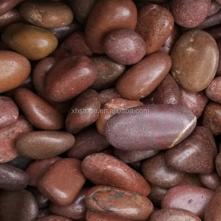  Landscape Paving Natural Driveway AAA Grade High Polished Red Rain flower Pebble Garden Jade River Cobble Stone Rock