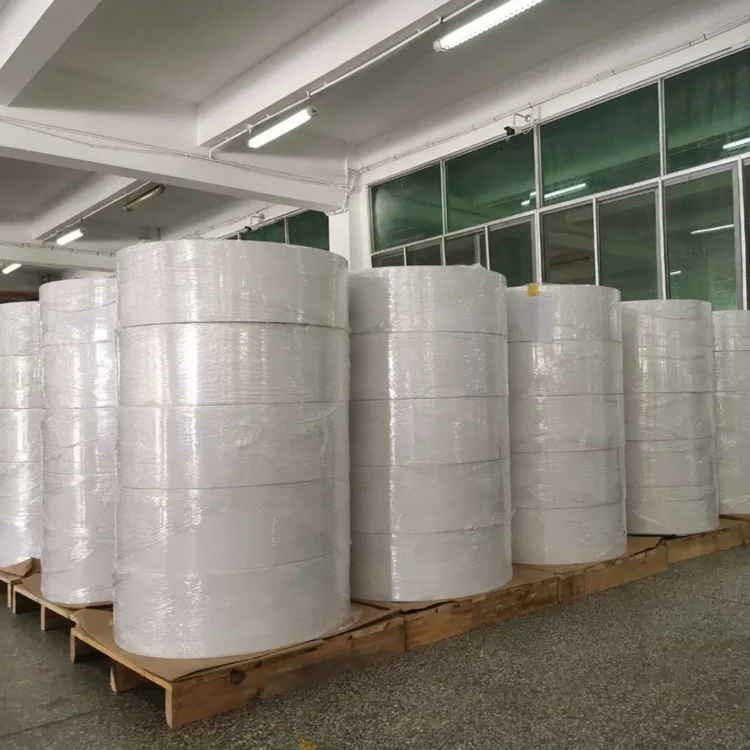 Thermal Transfer Label Jumbo Roll, PET Film Label Paper Material, Barcode Printing Label Sticker Paper