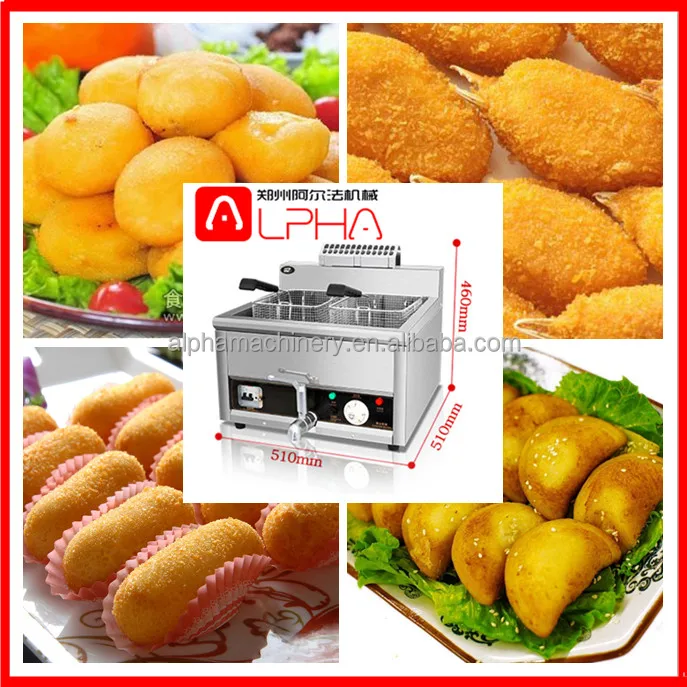 Commercial automatic Japanese gas deep fryer fried chicken machine