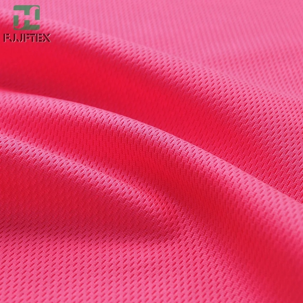 Jingfeng Oeko-Tex Standard textile dri fit  polyester bird eye  mesh waffle fabric
