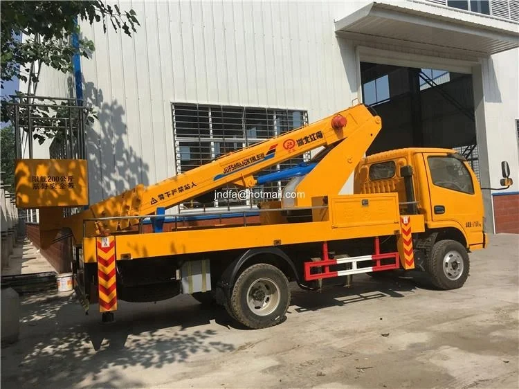 Dongfeng euro V 18 meters telescopic boom Aerial truck, High Lifting Platform Truck