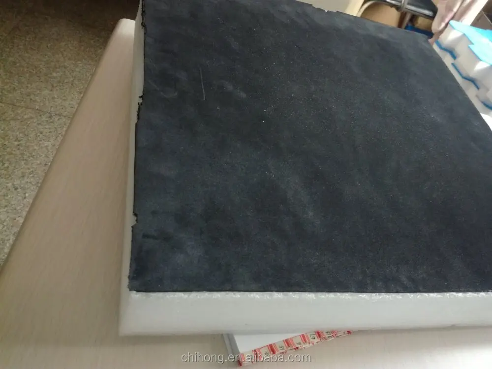 Heat welded or heat laminated foam sheet with material EVA foam or PE foam