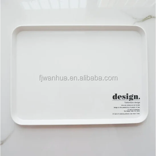 Melamine breakfast plastic serving trays