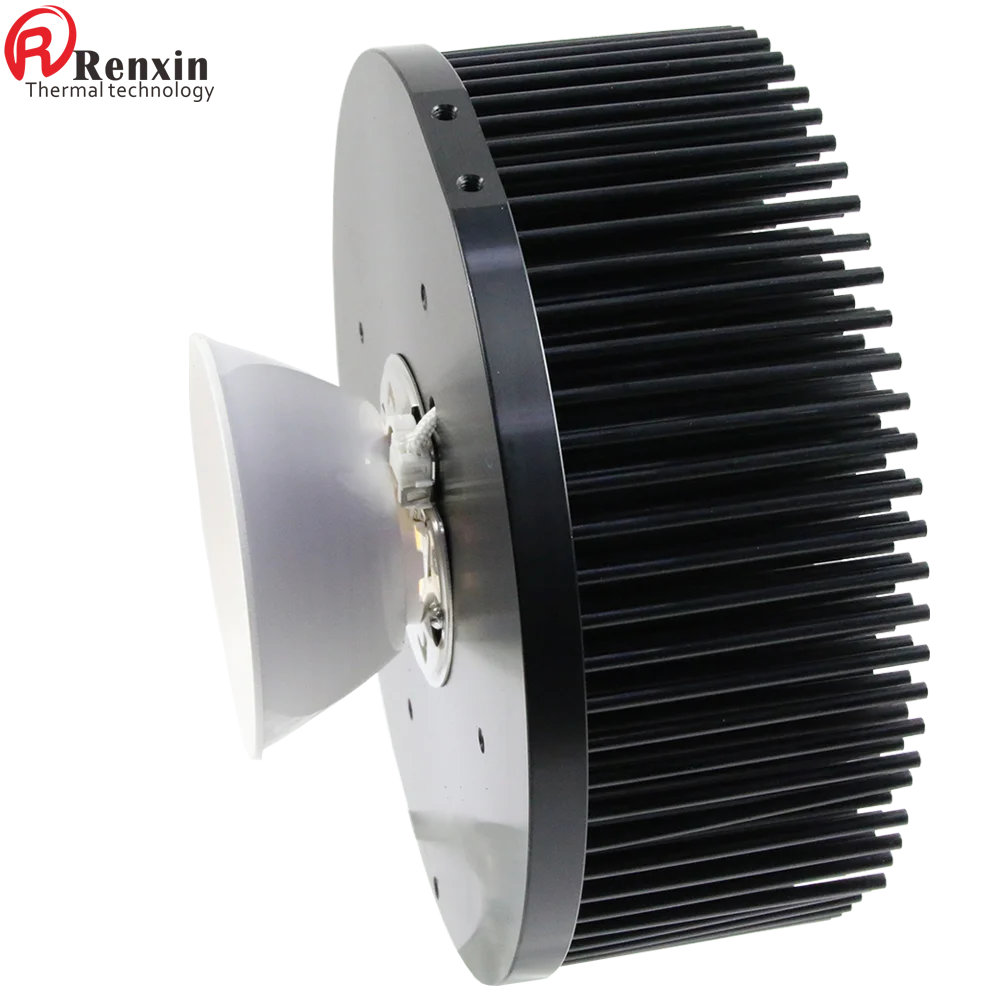 Pre-drilled heatsink led light heat sink round extruded aluminum heatsink for grow light