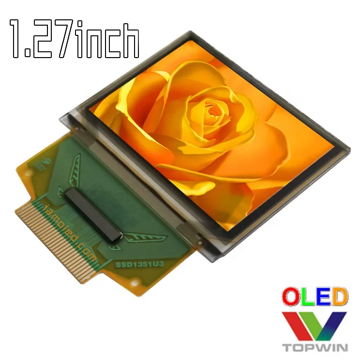 1,27 '1,27 дюймов 1,27 1,3 дюйма 128x96 пикселей 30 pin полный цветной oled-дисплей Тип разъема UG-2896GDEAF11 параллельный порт, 3/железо добывающей промышленности 4-провод SPI