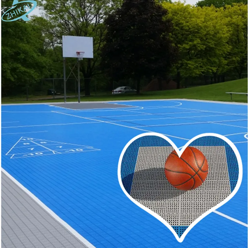 
Plastic PP Interlocking modular outdoor playground flooring 