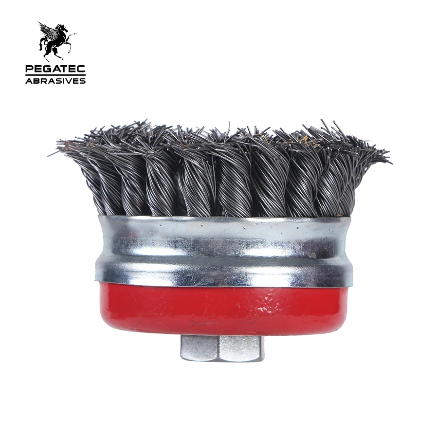 steel/stainless steel  wire brush twisted knot cup brushes
