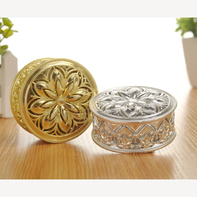 New Style Gold and Silver Chocolate Box Plastic Candy Box For Wedding