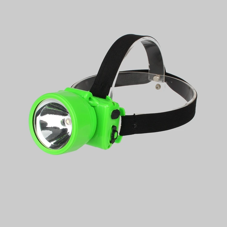
TL-03-1 ( 1 LED 0.2W ) Lead acid battery Portable led head light rechargeable green LED headlamp for rubber farming work 