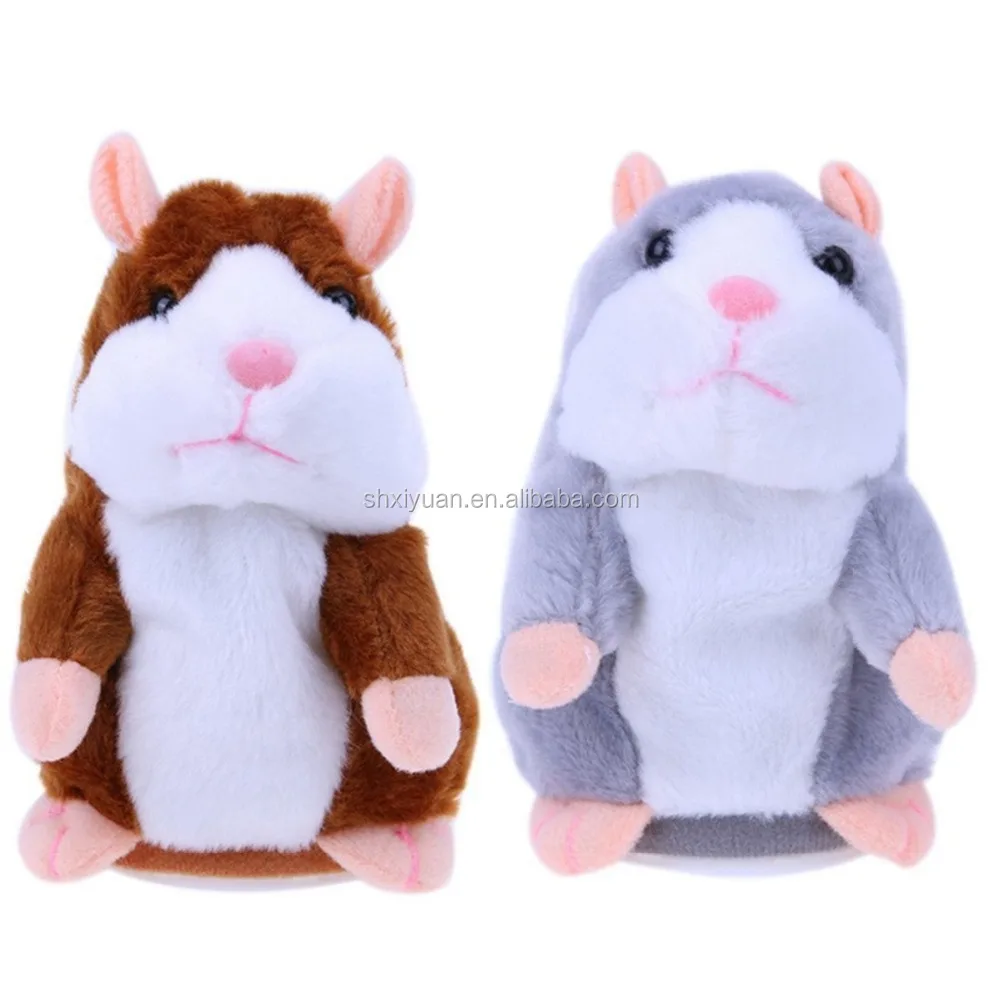 Popular sound record speaking dolls plush talking hamster toy