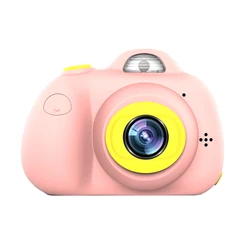 Gift toys children video mini cheap pink digital camera for kids 1080p in use