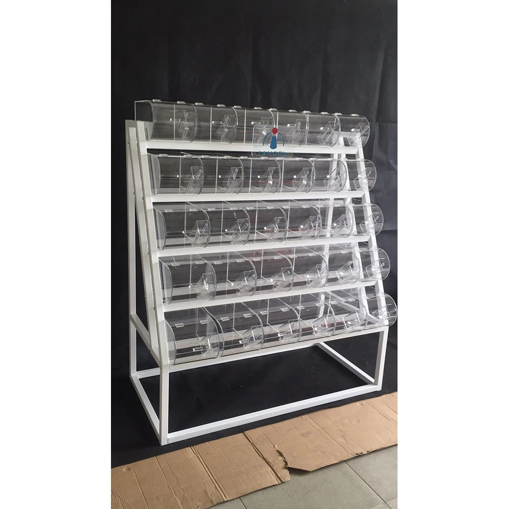 Iangel Customized 5 Tier Candy Rack For Cotton Candy Acrylic Candy