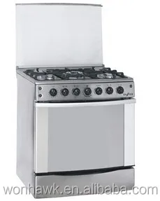 Stainless Steel Material and Electronic Ignition Ingition Mode 6 burner gas range