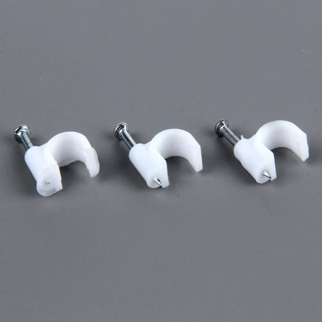 Professional Manufacturer Round Steel Nail Wire Clip 4-40MM White Black 100 Pcs Pack