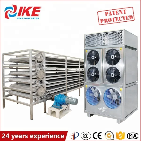 Potato continuous conveyor tunnel dryer for vegetable production line