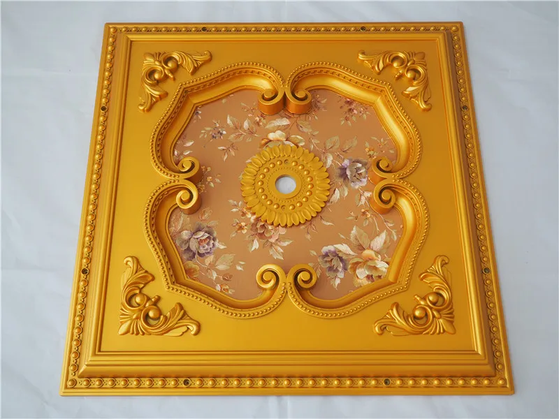 Роскошный квадратный потолочный медальон, декоративная потолочная стена для банкетного зала