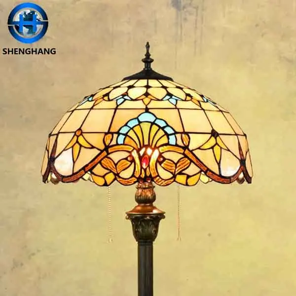 Best Selling floor lamp in China Energy Saving Tiffany Floor Lamp with Different lampShade